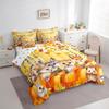 7 Piece Thanksgiving Day Gifts Bed in a Bag for Boys Girls Cute Fox Hedgehog Squirrel Owl Sheet Set Autumn Harvest Fall Decor Bedding Comforter Fall Season Farm Pumpkin Cushion Covers Full view 2