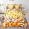 7 Piece Thanksgiving Day Gifts Bed in a Bag for Boys Girls Cute Fox Hedgehog Squirrel Owl Sheet Set Autumn Harvest Fall Decor Bedding Comforter Fall Season Farm Pumpkin Cushion Covers Full view 3