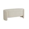 RENEESME Foot Stool for Bed Storage Bench Modern Entryway Bench End of Bed Bench Ottoman Upholstered Bedroom Benches, White Bed Step Stools for High Beds(100 * 40 * 42cm) view 1