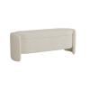 RENEESME Foot Stool for Bed Storage Bench Modern Entryway Bench End of Bed Bench Ottoman Upholstered Bedroom Benches, White Bed Step Stools for High Beds(100 * 40 * 42cm) view 4