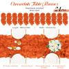 24 Packs Orange Cheesecloth Table Runner,10ft Rustic Gauze Boho Wedding Table Runner Decoration, Wedding Table Decor Sheer Table Runner for Wedding Party Bridal Shower Table view 2