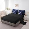 7 Piece Galaxy Bed in a Bag Queen for Girls Boys Outer Space Sheet Set,Universe Themed Bedding Set with Comforter for Teens Kids Galaxy Theme Fitted Sheet,Solar System Planet Print Cushion Covers Blue view 4