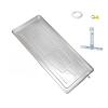 JANJANGUO Air Conditioner drip pan,Stainless Steel Air Conditioning Drip Tray, Drainage Tray with Bracket, Drainage Accessory Kit, Hopper Drip Tray with Condensation Drain Pipe(84 * 38 * 3cm) view 1