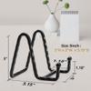 YCLYC Picture Stands for Display-3 Pack 3 Inch Black Metal & 62.8in Cable Cover Wall White view 3