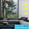 Heat Reflective Window Film,Total Blackout Sun Protection Film,Privacy Film for Glass Windows,Aluminum Foil Insulation Film,Anti UV Glare Window Tint Film,for Home Office (22"x83") view 2