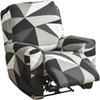 ZYANLING Recliner Chair Covers Lazy Boy Non Slip Recliner Covers Chair Protector Slipcover 1 Seat Stretch Printed Furniture Protector with Side Pocket Anti-Slip Fitted Recliner Cover view 1