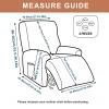 ZYANLING Recliner Chair Covers Lazy Boy Christmas Recliner Covers Recliner Couch Covers Recliner Chair Cover Non Slip with Storage Pockets Furniture Protector for Living Room, 1 Seat view 2