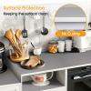 Shinlendid Shelf and Drawer Liner for Kitchen Cabinets Non-Adhesive, Strong Grip Non-Slip Thickened Cabinet Liners for Shelves, Waterproof Mats for Dresser Cupboard, Pure Gray, 12 in x 10 Feet view 3