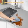 Shinlendid Shelf and Drawer Liner for Kitchen Cabinets Non-Adhesive, Strong Grip Non-Slip Thickened Cabinet Liners for Shelves, Waterproof Mats for Dresser Cupboard, Pure Gray, 12 in x 10 Feet view 4