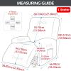 ZYANLING Recliner Chair Covers Lazy Boy Stretch Arm Cover for Recliner Chair with Pockets 4-Pieces 1Seat Printed Slipcover Recliner Lazy Boy Furniture Protector for Living Room view 2