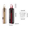 FGDTREE Camping Spice Seasoning Kits, Portable Nylon Seasoning Bottle Storage Bag with 5 Spice Jar for Outdoor BBQ Traveling Set Travel Spice Holder (Black) view 3