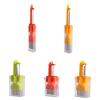 AJIEDSBHI 2024 New Upgrade Stainless Steel Chopped Green Onion Knife, Multifunctional Sharp Scallion Shredding Cutter, 2-in-1 Onion Slicer and Shred Knife for Efficient (Yellow and red) view 1