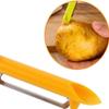 AJIEDSBHI 2024 New Upgrade Stainless Steel Chopped Green Onion Knife, Multifunctional Sharp Scallion Shredding Cutter, 2-in-1 Onion Slicer and Shred Knife for Efficient (Yellow and red) view 3