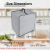 CouldyCasi Air Fryer Cover Heavy Duty Heat-Resistant, Waterproof Nylon Fabric Dust Protective Case for Ninja AF101 Air Fryer 4 Quart/Instant Vortex Plus 6QT XL Air Fryer (Grey) view 3