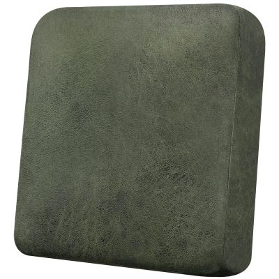 Imnopqr Couch Cushion Cover Leather-Look 1PC Stretch Chair Seat Slipcover for Living Room Individual Armchair Seat Cushion Cover, Pet-Friendly, Non-Slip, Easy Fit - Army Green