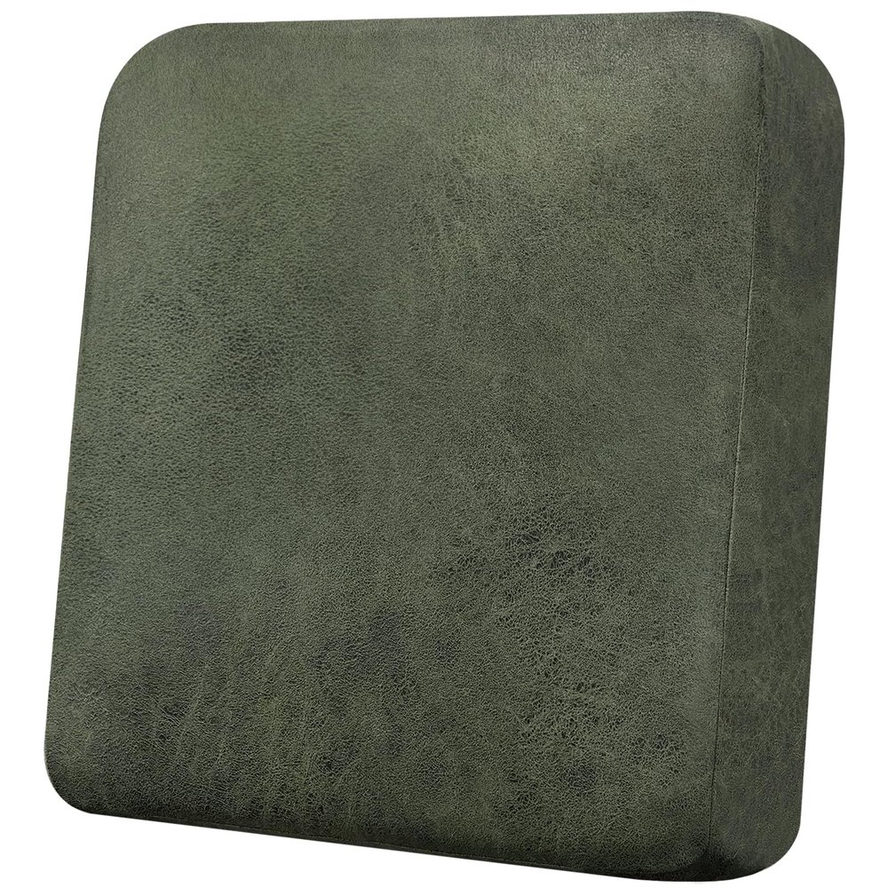 Imnopqr Couch Cushion Cover Leather-Look 1PC Stretch Chair Seat Slipcover for Living Room Individual Armchair Seat Cushion Cover, Pet-Friendly, Non-Slip, Easy Fit - Army Green