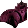 Kanak Bedding 100% Cotton, 600 Thead Count, 3pc 300GSM Comforter Set with Pillowcases Size Wine Olympic Queen view 1