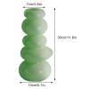 belupai 11.8in Cobblestone Shape Vase, Glass Bubble Flower Vase Hydroponic Plant Glass Container Modern Dried Flowers Vase Boho Decorative Bud Vase for Wedding,Living Room, Home,Table(Green) view 2