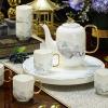 Cold kettle 8-piece ceramic water set, coffee set, household afternoon tea reception cup, kettle set, gift box Water Pitcher Set for Hot/Cold Water view 2