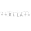 Gifts Direct 2 U ELLA - Indoor Decorative LED String Lights Hanging Decorations Light Up Your Name in LED Clear Lights view 1