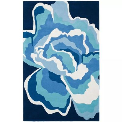 RUG MOSAIC Hand Tufted Carpet, Luxurious Comfort and Style for Living Room, Bedroom, Dining Room, Elegant Entryway Floor Accent for Home, Color: Sky Blue, Size: 9X12 ft