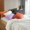 %100 Cotton Orange Pillowcases Set of 2 Standart Size, Breathable Muslin Pillow Covers, Skin-Friendly and Ultra-Soft Pillowcase (Orange, 20x26 inches Standart) view 4