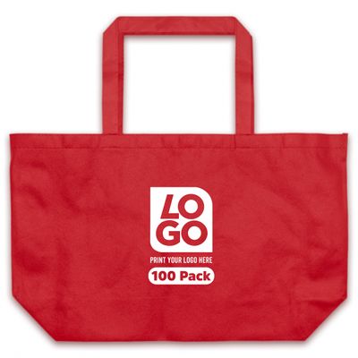 USMG The Big Boy Tote Bag - Sturdy Non-Woven Polypropylene with Custom One-Color Imprint for Promotions