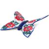 Polmedia Polish Pottery Butterfly Figurine UNIKAT - Poppies Meadow Pattern Handmade in Boleslawiec Poland + Certificate of Authenticity view 1