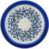 Polmedia Polish Pottery Lunch Plate UNIKAT - Stormy Vines Pattern Handmade in Boleslawiec Poland by Ceramika Bona + Certificate of Authenticity view 1