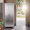 Durable Stainless Steel Storage Full Door Cabinet with Secure Locking Mechanism and Adjustable Shelves for Organized Storage. 36"" W x 18"" D x 72"" H in Granite Gray (1 Pack) view 4