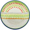 Polmedia Polish Pottery Salad Plate - Leafy Sunrise Pattern Handmade in Boleslawiec Poland + Certificate of Authenticity view 1