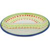 Polmedia Polish Pottery Salad Plate - Leafy Sunrise Pattern Handmade in Boleslawiec Poland + Certificate of Authenticity view 2