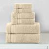 Elegant Comfort Luxury 6-Piece Towel Set, Premium Soft 100% Turkish Cotton, Three Line Popcorn Design 2 Bath Towels, 2 Hand Towels and 2 Washcloths Towel Set - Quick-Drying and Absorbent, Ivory view 2