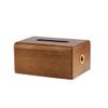 BABETRUE Tissue Holders New Chinese Paper Box Office Living Room Household Wooden Tissue Box Table Napkin Box Desktop Decoration Tissue Box Cover with Storage(A) view 1