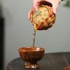 ULTRAWAVE Ceramic Pot Thickened Anti-Scald Alabaster Hand Grab Pot Large Capacity Creative Tea Sets Segmented Clay Imitation Lotus Cover Bowl Tea Pot view 4