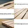 RUJYSLTO Teak Shower Mat Large, Comfortable Wood Board Foot Mat/Slatted Drainage Elevated Platform Non Slip, Tall 2 Inch Bath Mat/Carpet/Doormat,(35.4x39.4x1.7in) view 3