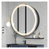 ZJSMP Bathroom Mirror, 30 inch Round Medicine Cabinet with Lights Led Medicine Cabinet with Defogger Illuminated Mirror Cabinet for Bathroom view 1