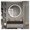 ZJSMP Bathroom Mirror, 30 inch Round Medicine Cabinet with Lights Led Medicine Cabinet with Defogger Illuminated Mirror Cabinet for Bathroom view 2