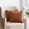 SWJ-swjssb Decorative Throw Pillow Covers 18x18/20x20/22x22 Set of 2, Soft Plush Faux Fur Wool Pillow Covers for Couch Cushion Bed Sofa Living Room Pillows Protectors(Brown,20 x 20 inches) view 1