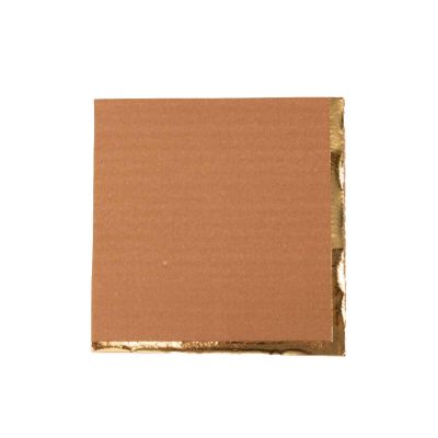 50 Terracotta Disposable 2 Ply Soft Dinner Cocktail Paper Napkins Gold Foil Edge Party Events Reception Catering Home Tableware Supplies