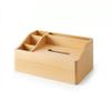 BABETRUE Tissue Holders Wooden Multifunctional Tissue Storage Box Desktop Rack Remote Control Cosmetic Storage Box Tissue Box Tissue Box Cover with Storage view 1