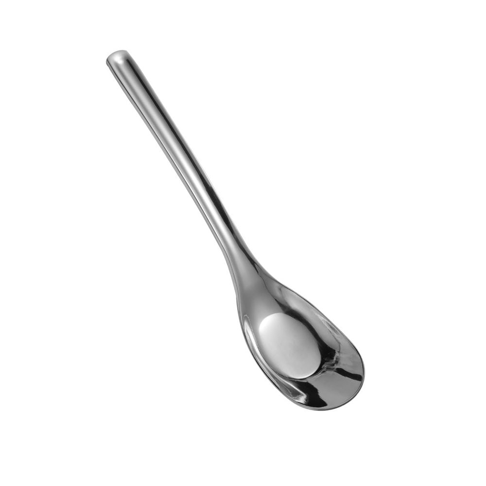 HIDEERPPY Silverware Set, 1/4/6/8/10/12 Pieces 304 Stainless Steel Spoons Thickened Household Spoons Flat-bottomed Spoons Deepened Spoons, Home Flatware Set(1 Piece)