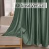 Macochico Velvet Home Movie Theater Curtains Blackout Curtains Luxury Christmas Drapes Soundproof Curtains for Stage Event Auditorium Concert Party Studio Flat Hooks Bottle Green 250W x102L 1 Panel view 4