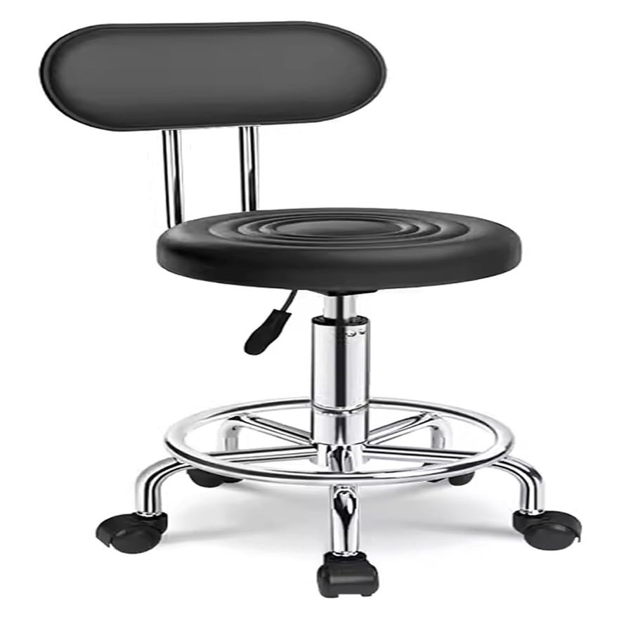 DXYOYONGMZ Rolling Stool, Height Adjustable Stool, Rolling Hydraulic Adjustable Stool for Doctor Esthetician Artist Home Small Office Desk