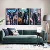 3 Pieces Abstract Elephants Canvas Wall Art Sci-Fi Elephants Posters Prints Machine Animal Painting Picture Artwork for Home Living Room Gym Office Wall Decor Stretched and Framed [60''W x 28''H] view 4