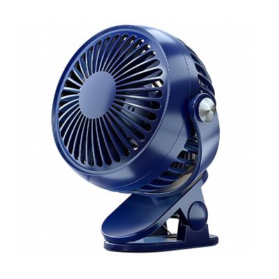 OLKWDAF5 Portable Small Fans, Ultra Quiet Table Fan, 5 Speeds Outdoor Fan, 720 Rotation Personal Cooling, Powerful Airflow, Rechargeable Desktop Fan for Office Dorm(Blue)