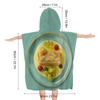 YTDRZ Kids Bath Towel Kids Hooded Beach Towel Kids Pool Towel Food on Plate Printed Kids Beach Towel for Boys Girls Soft Absorbent Quick Dry Beach Swim Pool Towel view 2