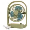 OLKWDAF5 Portable Small Fans, Rechargeable Desk Fan with Strong Airflow, Stepless Speed Control, Wide-angle Air Supply USB Fan, Removable Front Cover, Electric Fan for Whole Room(Green) view 1