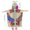YTDRZ Kids Bath Towel Kids Hooded Beach Towel Kids Pool Towel Retro Colorful Roller Skates Printed Kids Beach Towel for Boys Girls Soft Absorbent Quick Dry Beach Swim Pool Towel view 2