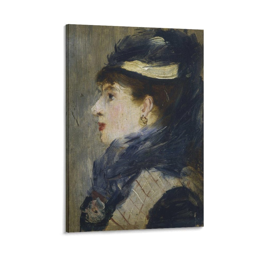 EdouardManet Poster Print Portrait of A Lady Gifts Canvas Painting Poster Wall Art Decorative Picture Prints Modern Decor Framed-unframed 08x12inch(20x30cm)